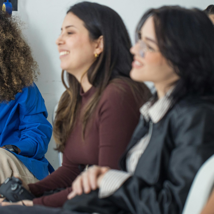Group of women listening